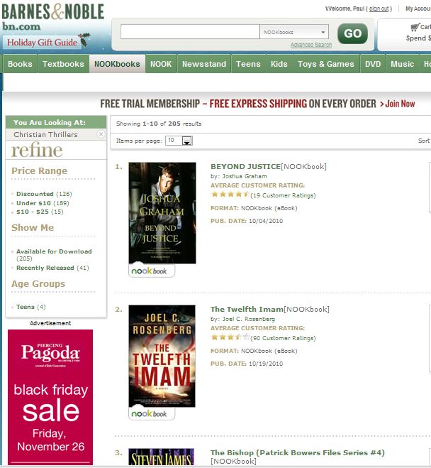 #1 Christian Thrillers